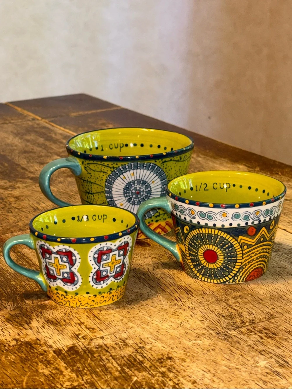 Anthropologie 3pc measuring cup set